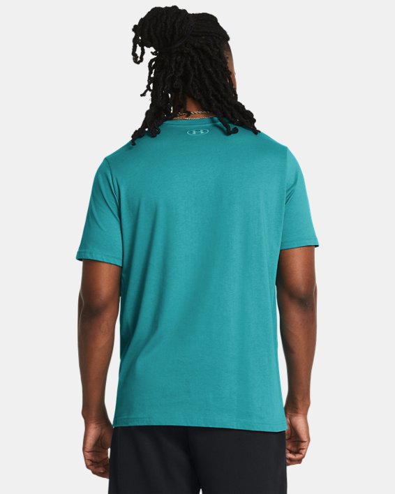 Men's Project Rock Payoff Graphic Short Sleeve in Blue image number 1